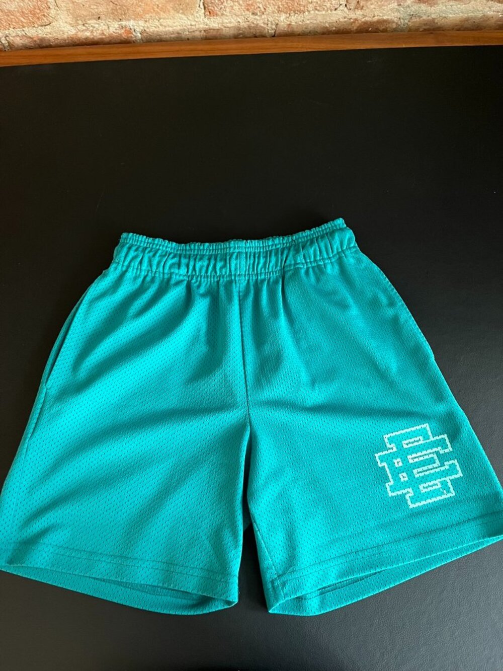 Eric Emanuel Basic Mesh Shorts Teal / Turquoise Men's Small